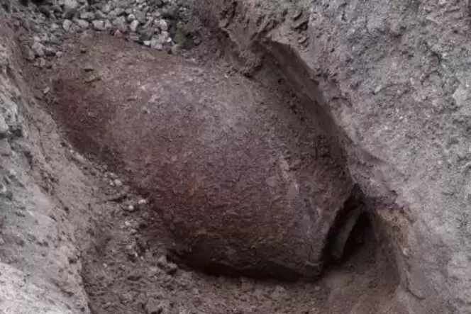 Die gefundene Weltkriegsbombe hat 500 Kilogramm Sprengkraft.  Foto: Privat