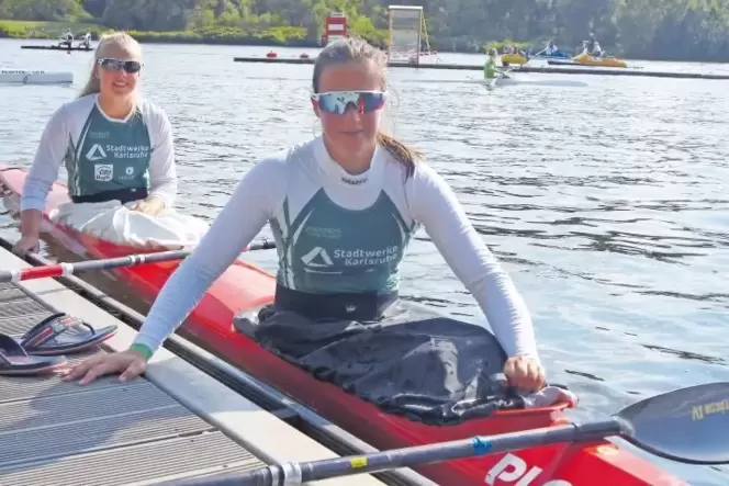 Ehrgeizig, ob im Sommer oder Winter: Victoria Ungemach (vorne) und Lara Coressel sind bereits mit Titeln dekoriert.