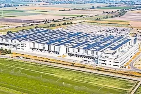 Blick aufs Logistikzentrum.