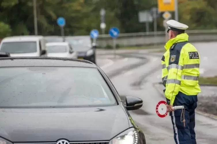 Die Bundespolizei führte 50 Stunden lang eine Grenzfahndung an der Grenze zu Frankreich durch. Foto: Polizei