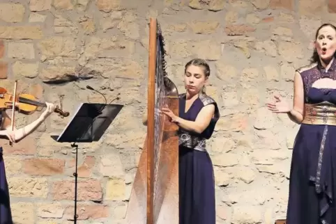 Sandra Wallner, Mirjam Rietberg und Mieke Manschot (von links) spielen seit 2010 als „Trio Merain“ zusammen und haben in dieser 