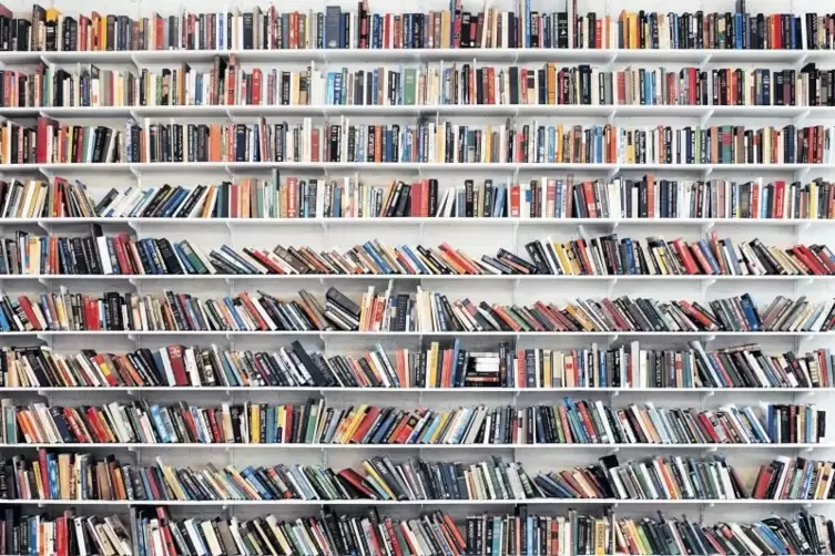Bücher zum Mitnehmen: Lara Favarettos Werk „Library“ in der Kunsthalle Mainz.