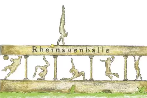 Variante eins: Sportler und Säulen.