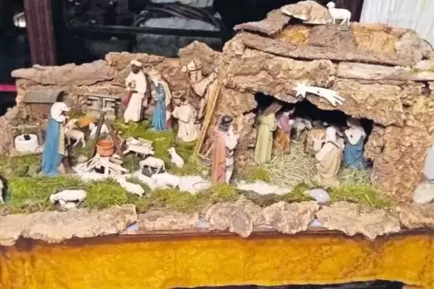 Schon über 100 Jahre alt: Krippe im Haushalt von Helmut und Barbara Hanten.