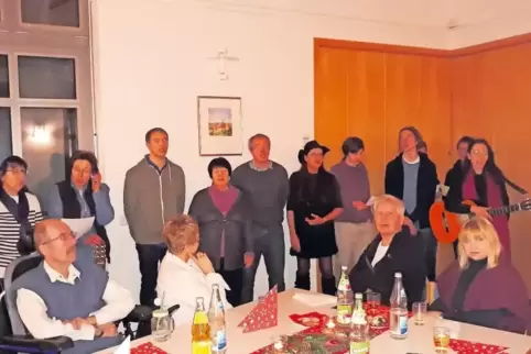 Es wurde auch musiziert und gesungen im Haus der Familie in der Kurstadt.