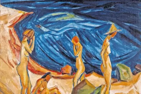 Auch Erich Heckels „Badende“ von 1914 galten 1938 als „entartet“.