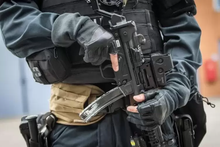 Einsatz in Mainz: Die Polizei hat einen Mann festgenommen, der Anschläge in den Niederlanden geplant haben soll.  Symbolfoto: dp