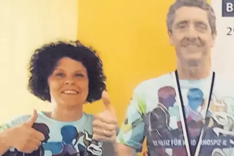 Sie haben allen Grund zur Freude: Birgit Becker und Andreas Hesch.