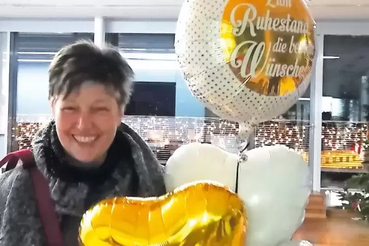 Wurde mit einer Party &uuml;berrascht: Sieglinde Sack.