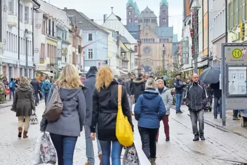 Die Innenstadt am Dreikönigstag im vergangenen Jahr: Die Speyerer Einzelhändler hoffen, dass die badischen Kunden ihnen auch wäh