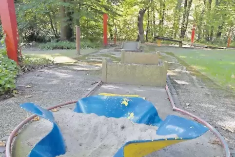 Für den Bürgerpark, hier die verwaiste Minigolfanlage, sollen mit dem Jahr 2019 bessere Zeiten angebrochen sein.