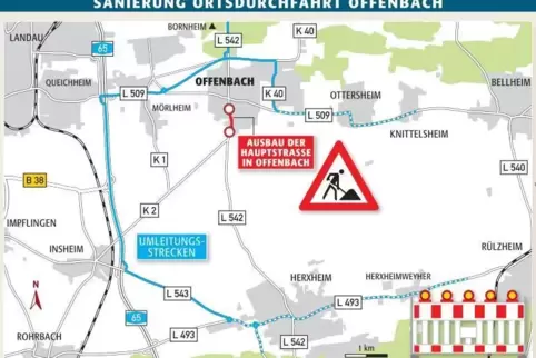 Autofahrer müssen ab Montag lange Umwege in Kauf nehmen.  grafik: Dostal 