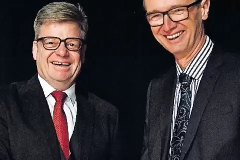 Tauschten die Plätze: Christian Baur (links) und Norbert Krischer.