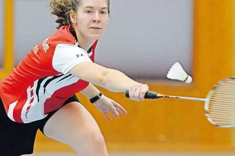 Jasmin Greissl ist derzeit beste Frau in der Badminton-Oberliga.