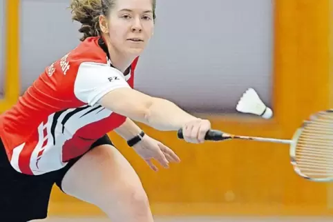 Jasmin Greissl ist derzeit beste Frau in der Badminton-Oberliga.
