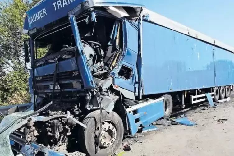 Ein Lastwagenfahrer stirbt im August 2013 zwischen den Abfahrten Landau-S&uuml;d und Landau-Zentrum.