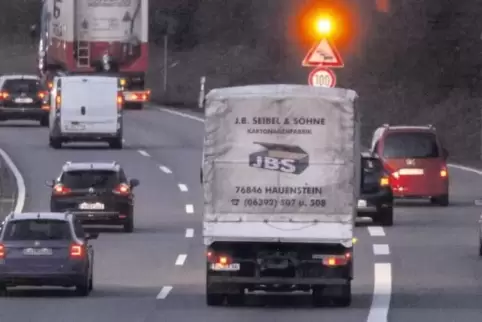 Der Verkehr auf der A 65 hat in den vergangenen Jahren zugenommen. Unser Bild zeigt die Auffahrt Insheim in Fahrtrichtung Ludwig
