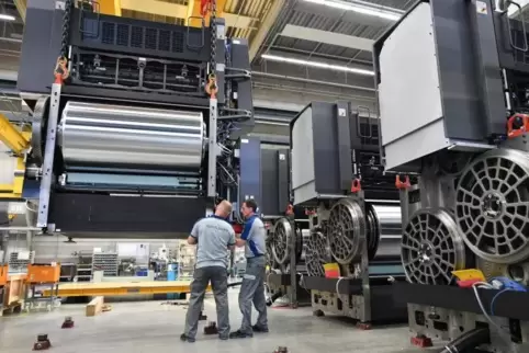 Die Heidelberger Druckmaschinen AG beschäftigte am Standort Wiesloch, auch Sitz der Unternehmensleitung, Ende September 4033 Mit