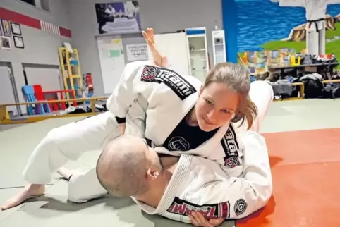 Die gelernte Physiotherapeutin Sandra Stauder ist eher zufällig zum Brazilian Jiu-Jitsu gekommen.