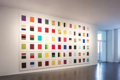 „Colourmarks“ heißt diese Arbeit von Rozbeh Asmani, einem der Finalisten des Großen Hans-Purrmann-Preises.  Foto: Privat