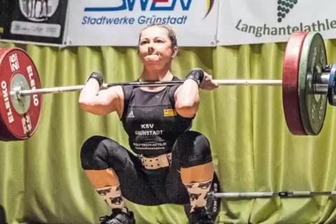 Amy Williams brachte am Samstag einen fehlerfreien Wettkampf ins Ergebnis der Grünstadter Gewichtheber ein.