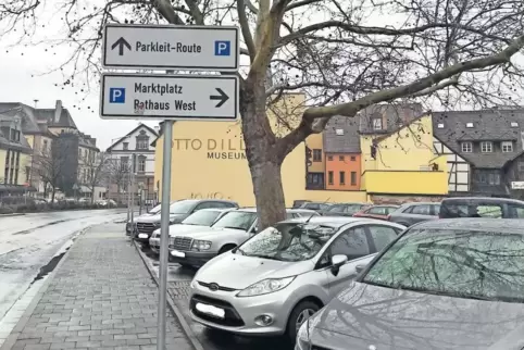 Wichtigste Parkfläche für die Innenstadt: der Parkplatz am Bachgängel.