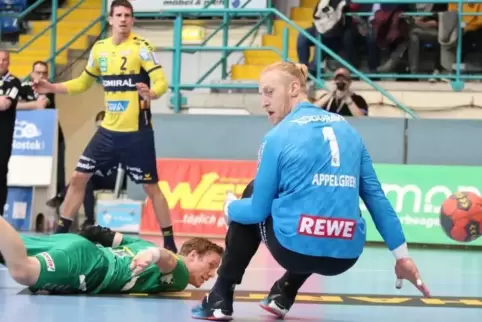 Ganz stark in Minden: Löwen-Torhüter Mikael Appelgren. Foto: 
