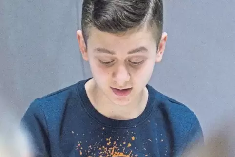 Punktete vor allem beim Vorlesen des unbekannten Textes: Kamil Lukas Ibrahim, der in Ohmbach wohnt und das Siebenpfeiffer-Gymnas