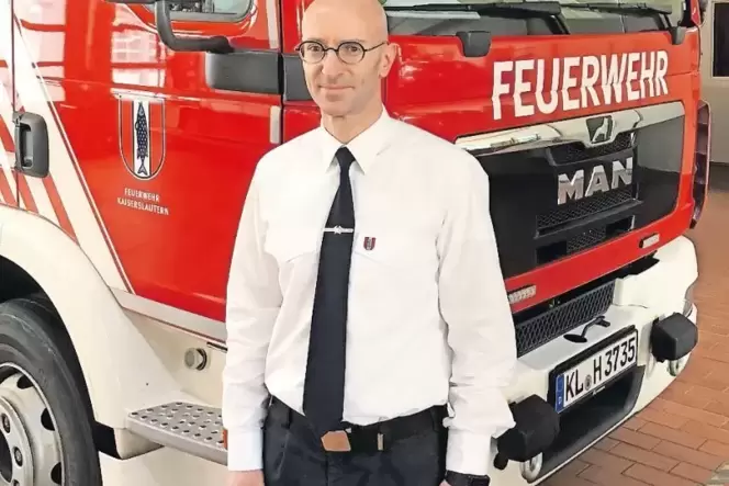 Ist ab April auf Tour durch Deutschland: Thomas Höhne wird auf seinen neuen Job als Feuerwehrchef vorbereitet.