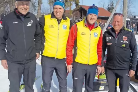 Die Macher: Wilfried Kühn, Sven Laforce, Christian Bayer und Ex-Bundestrainer Georg Zipfel (von links).