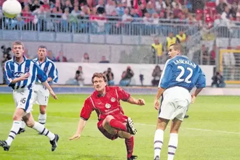 „Gigantisch“: Olaf Marschall, der im Hinspiel zum 3:0 für den FCK trifft, erinnert sich an die Uefa-Cup-Spiele 1999 gegen Kilmar