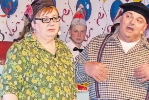 Margot Haack und Uwe Mareczek als streitendes Ehepaar.