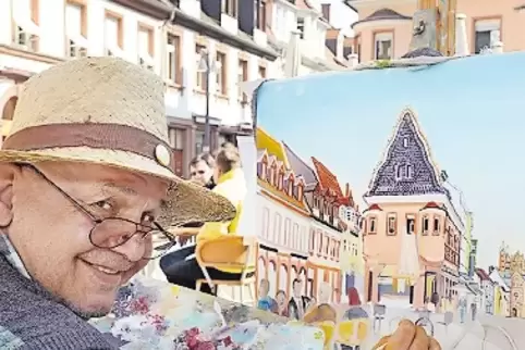 Lieblingsplatz: Cornel Bähr in der Speyerer Maximilianstraße.