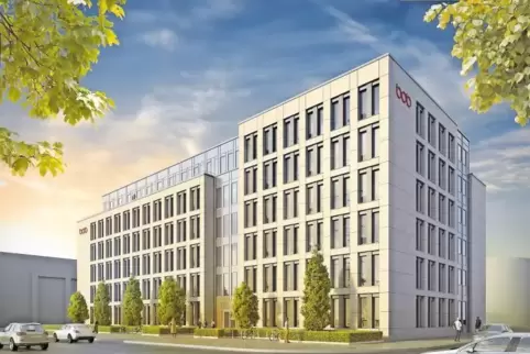 So soll das Bürohaus nach der Fertigstellung aussehen.