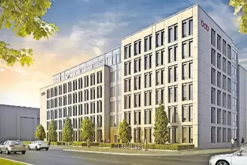 Nach der Fertigstellung: So soll das Bürohaus aussehen.