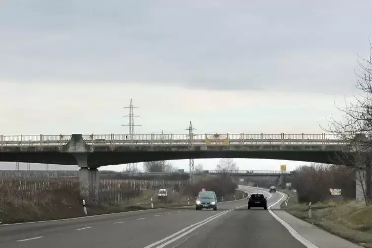 Die Brücke zwischen Nußdorf und Landau wird Ende März abgerissen.  Foto: Iversen