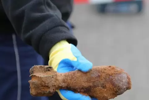 Bis zum Eintreffen des Kampfmittelräumdienstes wurde der Fundort der Granate abgesperrt. 2014 wurde eine Granate in Germersheim 