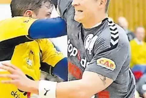 SV-Rückraumspieler Lukas Majbik kam im Heimspiel gegen Bingen auf sechs Treffer.