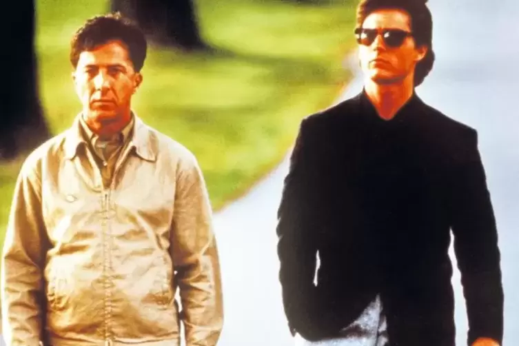 Dieser Film machte 1988 weltweit auf Autismus aufmerksam: Dustin Hoffman (links) spielte in „Rainman“ den Autisten Raymond. Sein