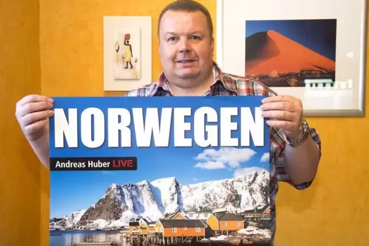 Andreas Huber präsentiert Norwegens schönste Ecken in einer Multi-Visions-Show. Foto: m. hoffmann