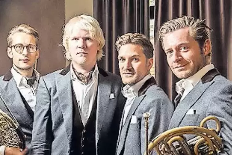 Das Quartett „german hornsound“ spielt in Wachenheim.