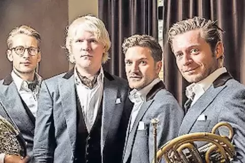 Das Quartett „german hornsound“ spielt in Wachenheim.