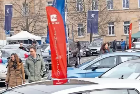 Für die Automesse wird stets der Marktplatz genutzt.