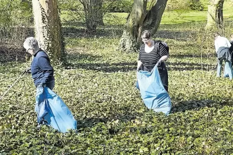 Zahlreiche Helfer wollen wieder beim „Dreck-Weg-Tag“ am 6. April mit anpacken, um Kirchheimbolanden sauberer zu machen. Hier ein