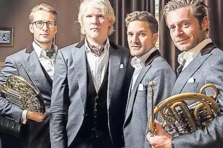Das Quartett „German Hornsound“ spielt seine Lieblingsstücke.