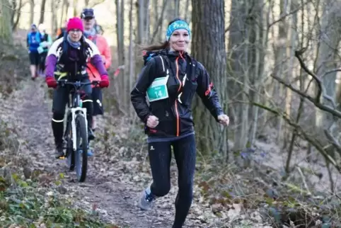 Nach nur einem Jahr Lauftraining nahm Anne Engelhardt den Pfalzer Bergland-Trail in Angriff – und meisterte ihn. Foto: Sayer