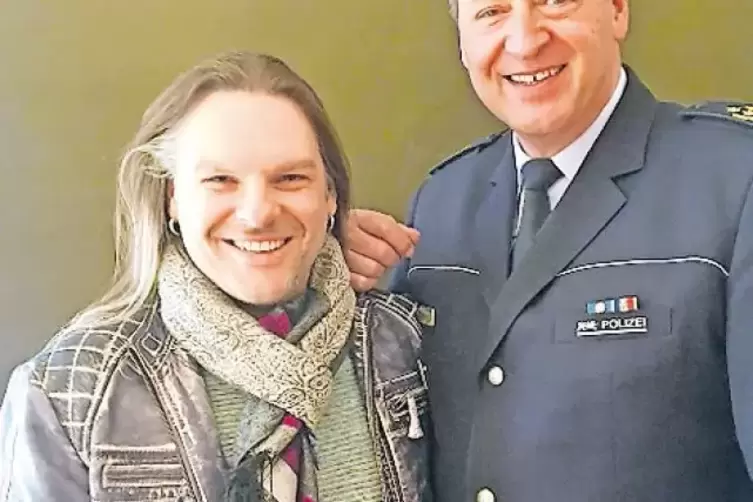 Komplizen: Mannheims Polizeipräsident Thomas Köber und Musiker Sascha Krebs.