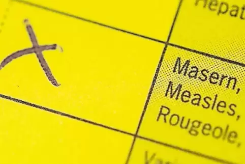 Dokumentierter Masernschutz im Impfpass.