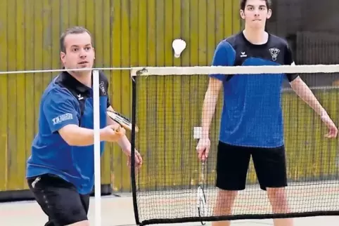 Souveräne Sieger im ersten Herrendoppel: Jens Steinbach (links) und Eric Bauer von der SG Pirmasens/Münchweiler.