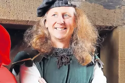 Rüdiger Kiktenko bei der Speyerer Narrenklage am Altpörtel. Seine Liebe zur Fasnacht ist fast so groß wie die zu seiner Heimatst